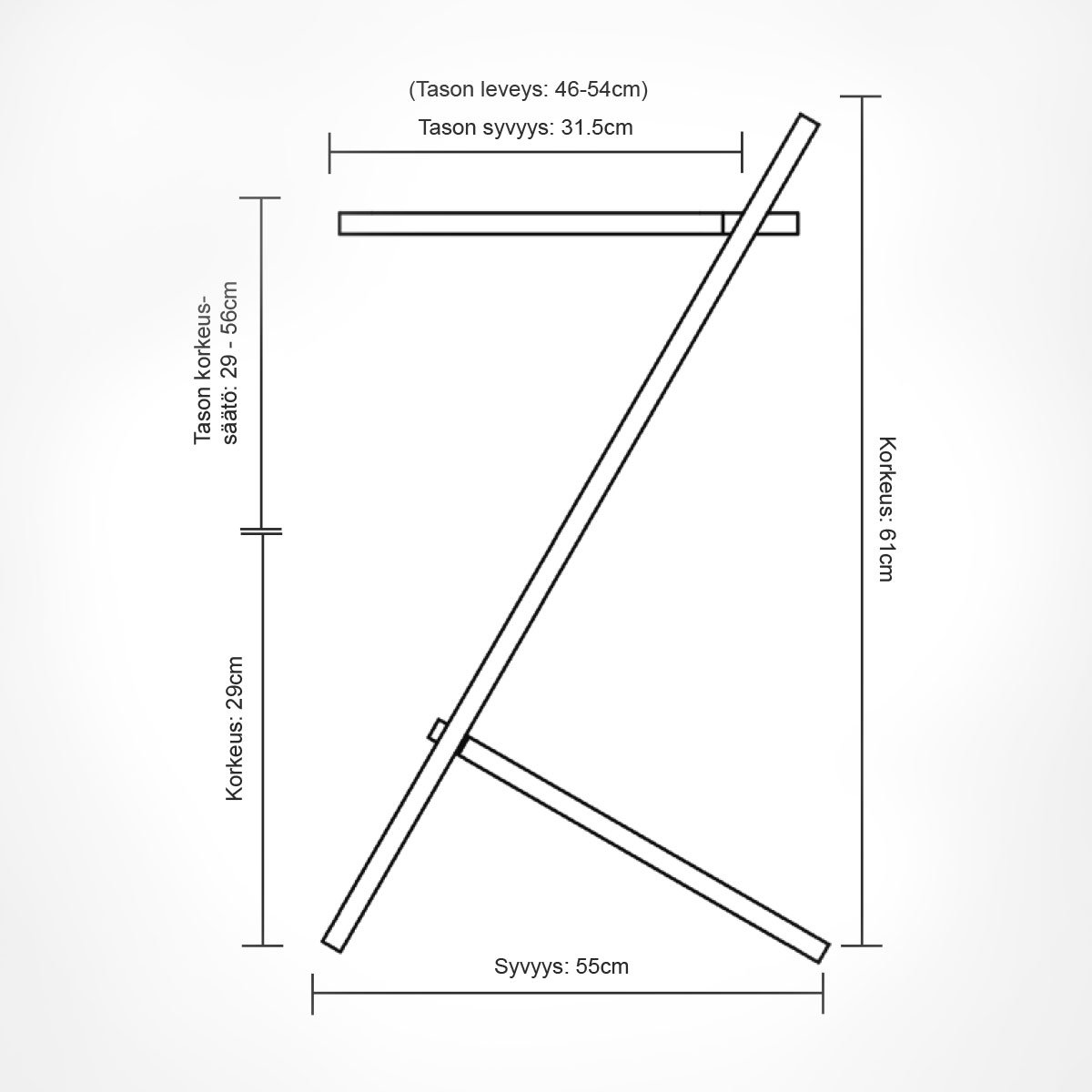 GetUpDesk Light -pöytätaso