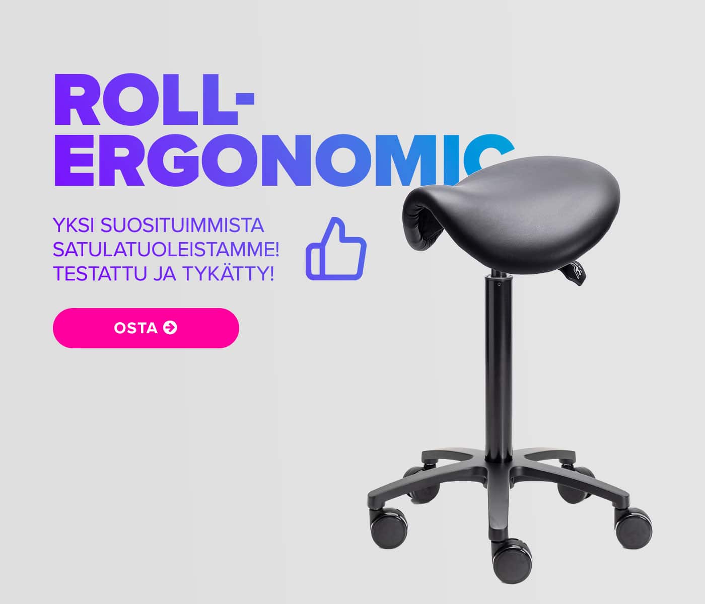 Suosittu Roll-Ergonomic-satulatuoli